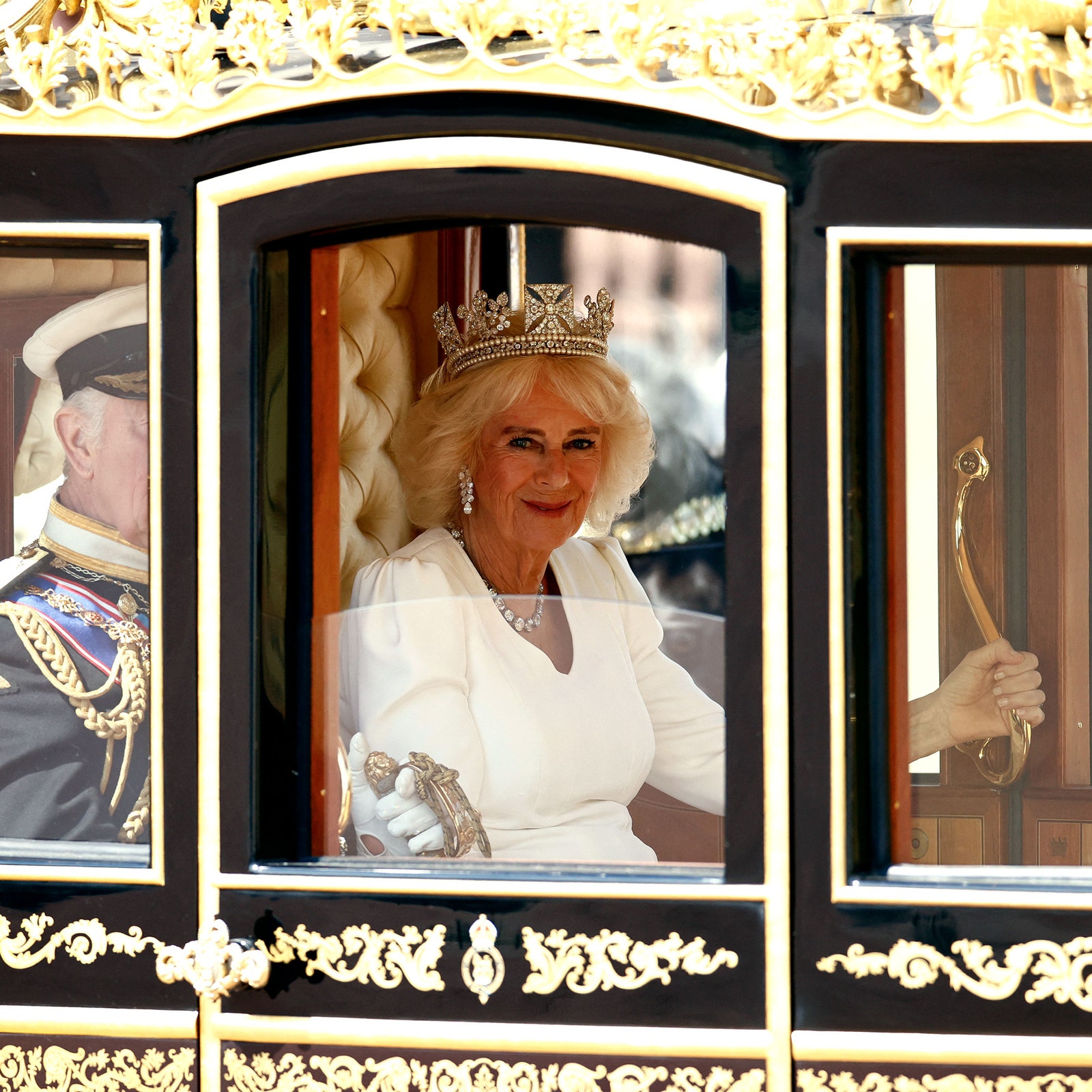 Queen Camilla Was a Literal Birthday Queen In Historic Crown of More Than 1,000 Diamonds